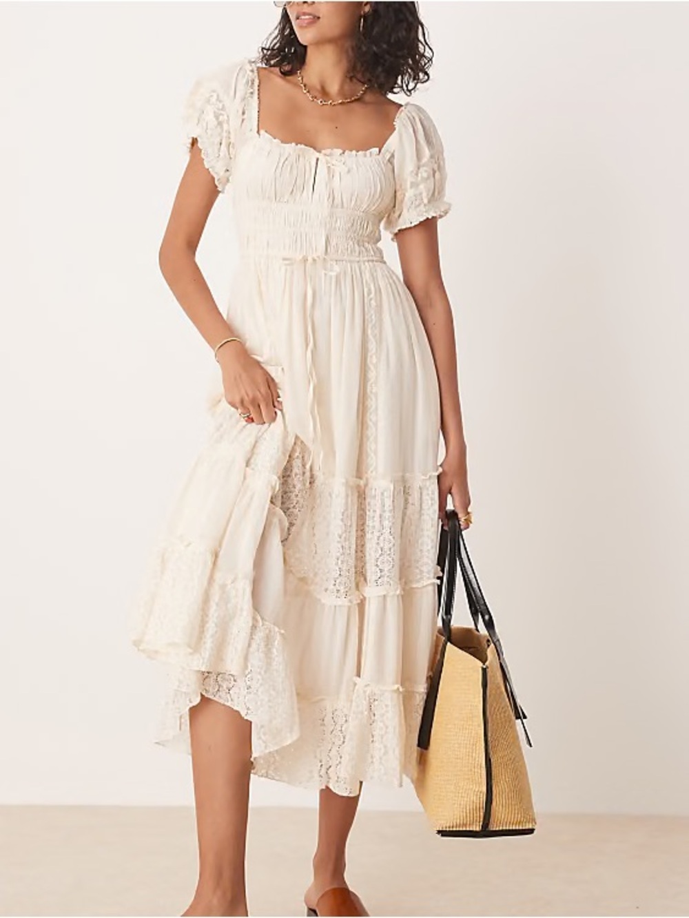 Free People Falling Sun Midi Dress